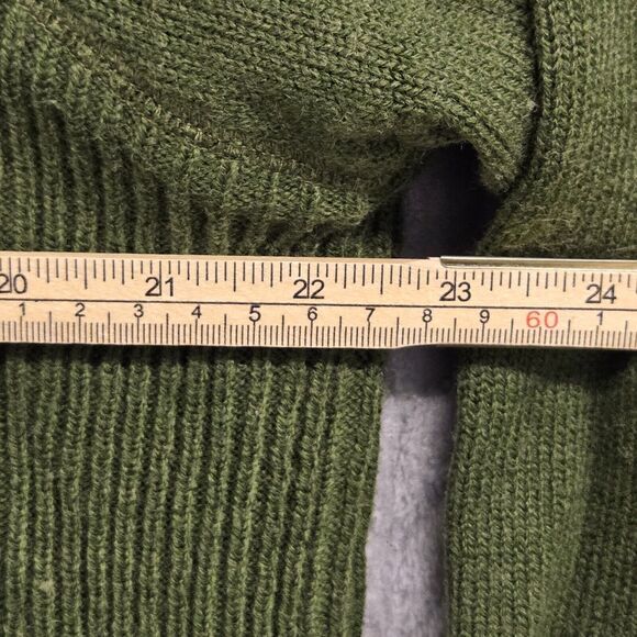 Thor MX Motocross Crewneck Knit Sweatshirt Mens Size XL Army Green Wool Blend - Picture 4 of 8